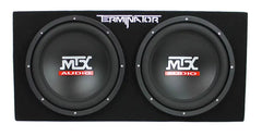12-Inch Dual Loaded Car Subwoofer w/Sub Box, Amplifier, &