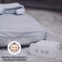 Newborn Comfort Cushion with Gentle Vibration and Heartbeat Sound, Helps Prevent Colic, Relieves Gas and Reflux, Provides Essential Tummy Time