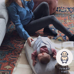 Newborn Comfort Cushion with Gentle Vibration and Heartbeat Sound, Helps Prevent Colic, Relieves Gas and Reflux, Provides Essential Tummy Time