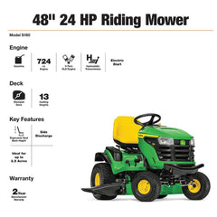 48 in. 24 HP V-Twin ELS Gas Hydrostatic Riding Lawn Tractor BG21211