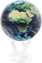 4.5" Self-Rotating Globe Earth with Clouds, Light Powered