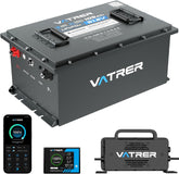 48V 105Ah Lithium Battery, Smart BMS, Touch Monitor, APP