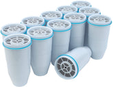 12 Pack BPA Free Replacement Filters, NSF Certified, 5 Stage Ion Exchange, Removes Lead & Heavy Metals
