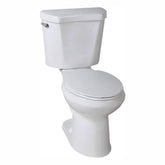 2-Piece 1.28 GPF High Efficiency Single Flush Elongated Toilet in White