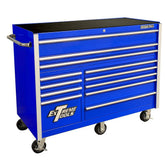55 in. 12-Drawer Roller Cabinet Tool Chest in Blue