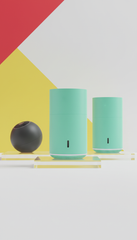 Air Purifier in Neon Mint Accent
