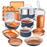 20-Piece Cookware and Bakeware Set in Graphite