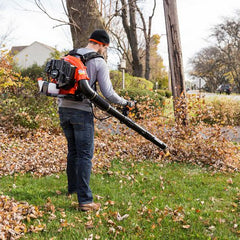 58.2cc Gas Backpack Leaf Blower, 216 MPH, 517 CFM, 2-Stroke Engine, Tube Throttle