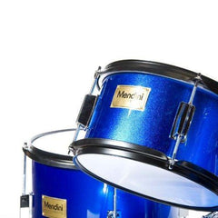 By Drum Set For Kids/Junior – 16 Inch, 5 Piece, Blue Metallic – Starter Drums Kit w/Adjustable Throne, Cymbal, Pedal & Drumsticks – MJDS 5 BL