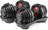 552 Adjustable Dumbbells Pair, 5-52.5 lbs, Space-Saving Home Gym Equipment
