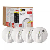 4 Pack Hardwired Smoke Detector with Ionization Sensor