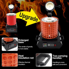 Gold Melting Furnace , 1+3KG, 1400W, 2100F