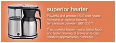 8-Cup Coffee Maker Featuring Thermal Carafe, Stainless Steel