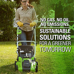 40V 16-Inch Cordless Electric Lawn Mower with Battery and Charger