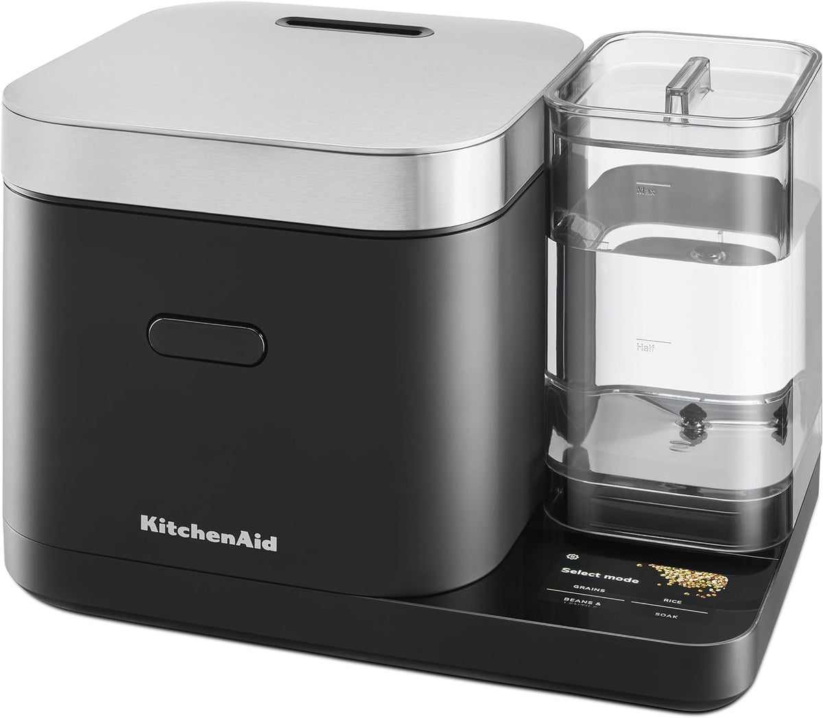 8-Cup Grain and Rice Cooker with Integrated Scale and Delayed Cook