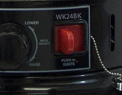 23,000 BTU Indoor Kerosene Heater, No Electricity Needed, Black