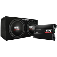 12-Inch Dual Loaded Car Subwoofer w/Sub Box, Amplifier, &