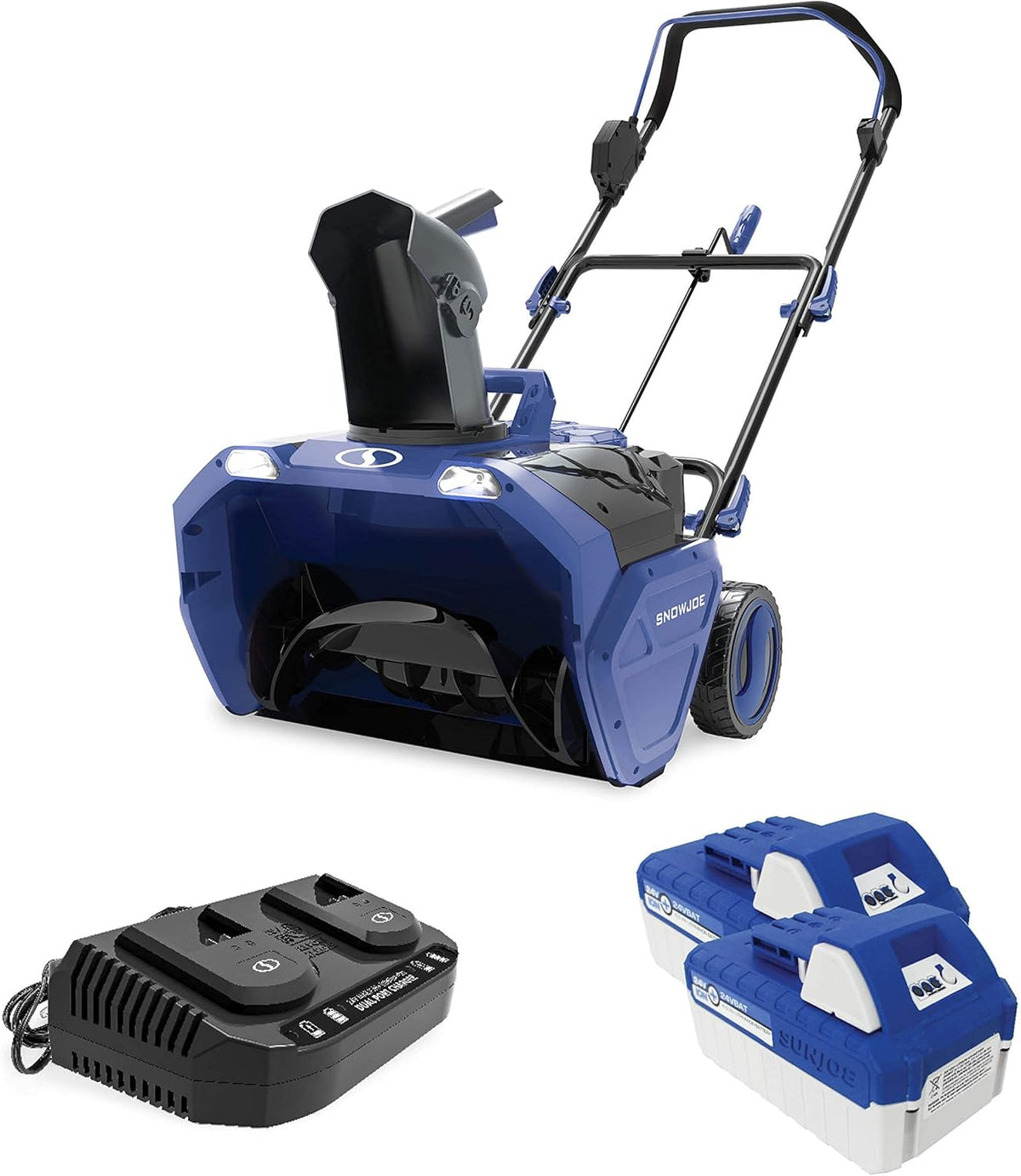 20-Inch 48V Cordless Snow Blower Kit with 2 Batteries and Charger