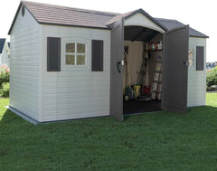 6446 Outdoor Storage Shed, 8 x 15 Foot, Desert Sand