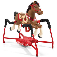 Blaze Interactive Spring Horse Ride-On Toy with Sounds & Accessories, Ages 2-6, 60 lbs Capacity