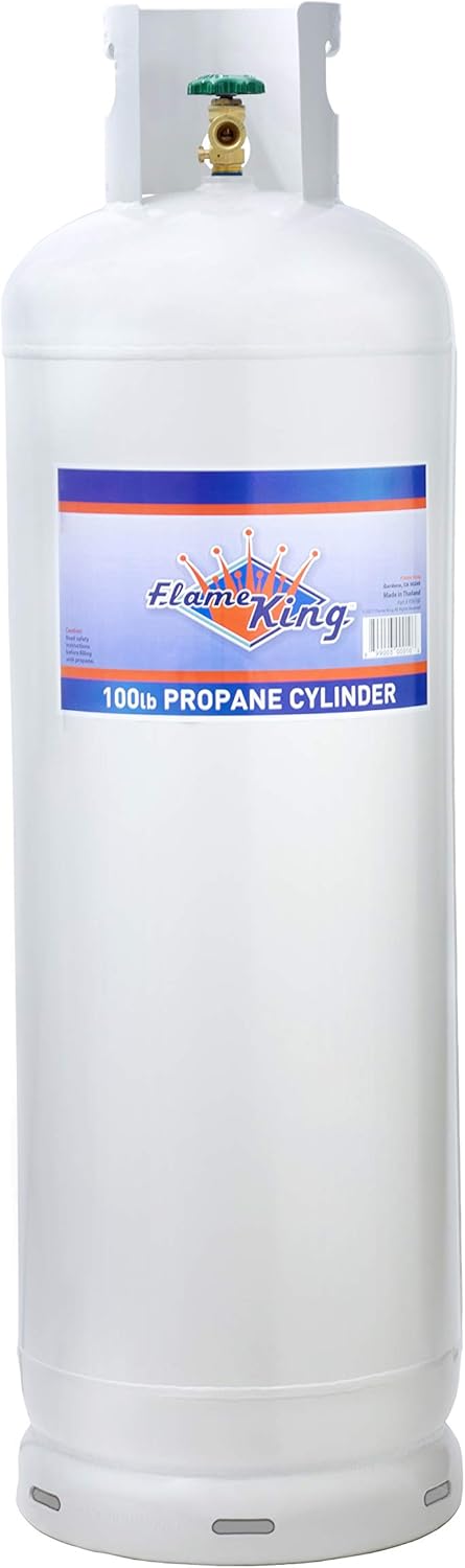 100Lb Steel Propane Tank Cylinder with Pol Valve - valve108270_163892