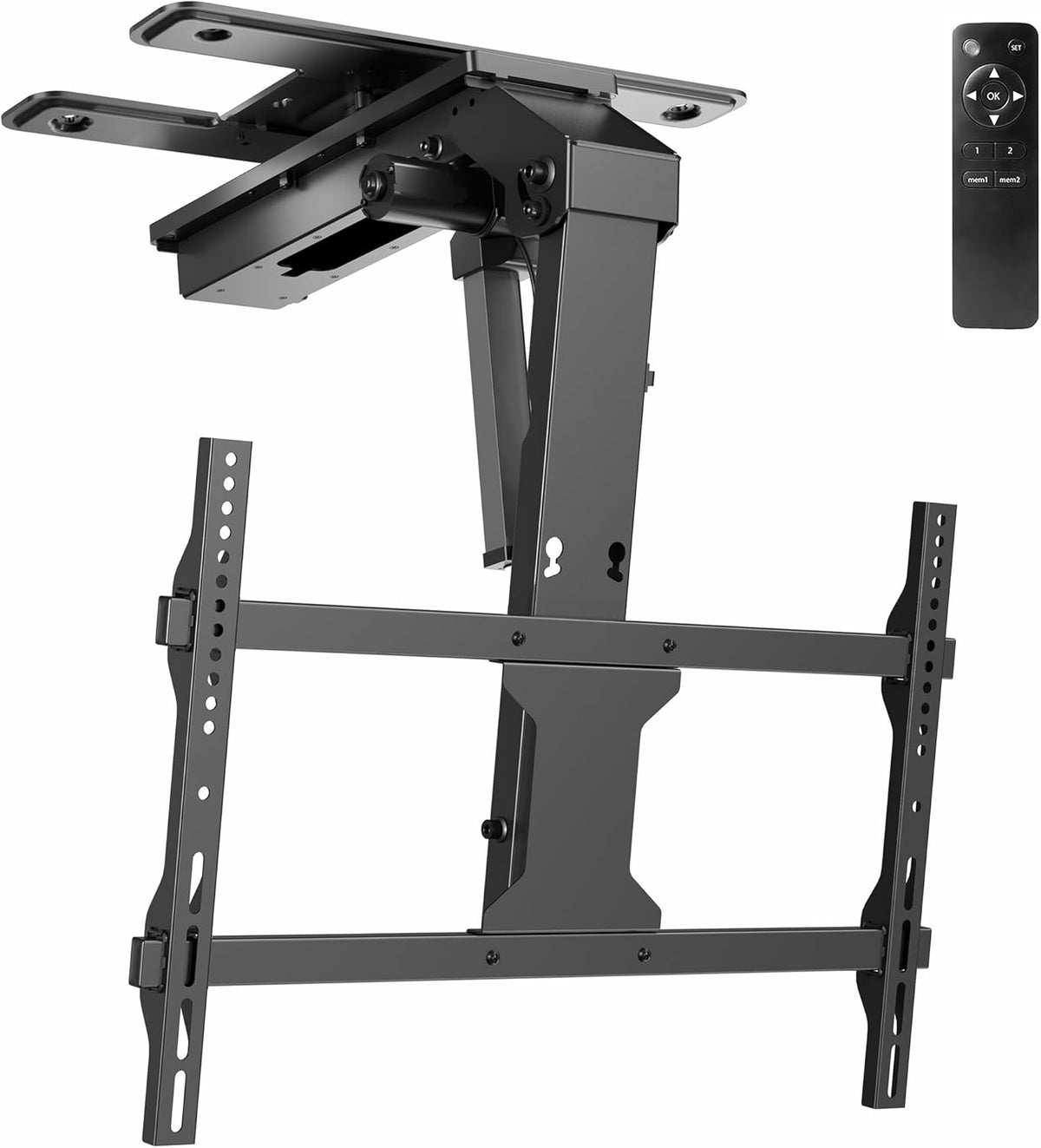 Electric Ceiling TV Mount, 37 70", Motorized, App Control, Black