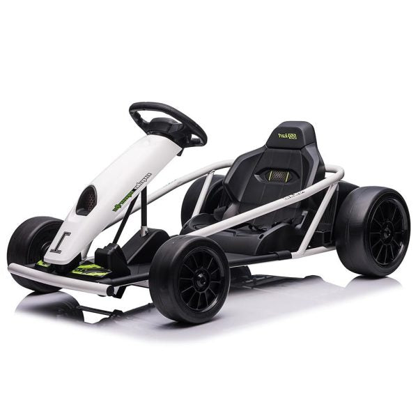 24V Electric Go-Kart for Kids Ages 8-12, Dual 300W Motors, 9Ah Battery