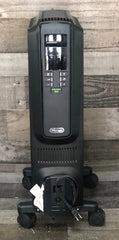 Oil Filled Radiator Space Heater, Quiet 1500W, Adjustable Thermostat, 3 Heat Settings, Timer, Energy Saving, Safety Features, White, , Black