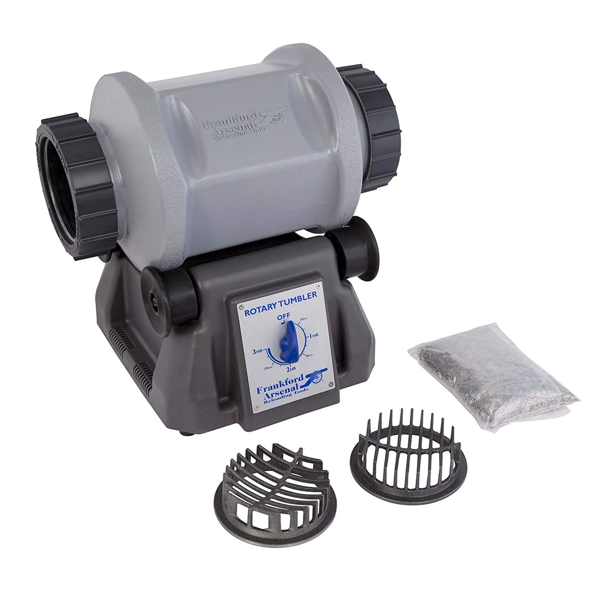 7L Rotary Tumbler with Media Separator for Brass Cleaning