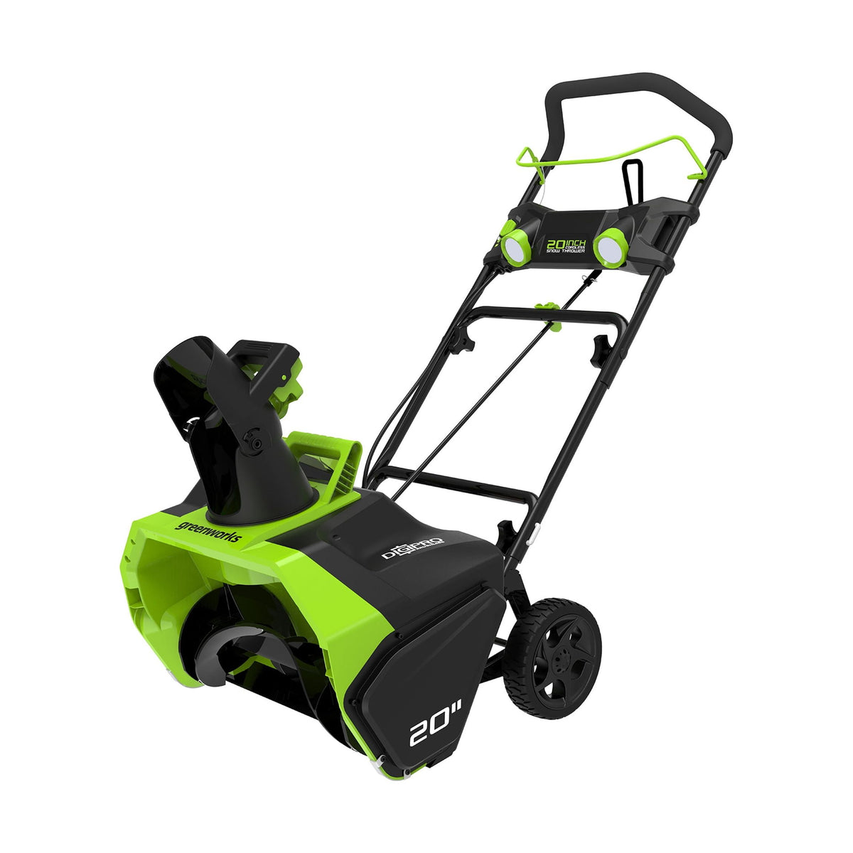 40V 20-Inch Cordless Brushless Snow Blower with 4.0 Ah Battery & Charger, LED Lights, 180° Chute