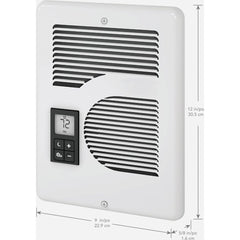 Energy Plus Wall Heater, Digital Thermostat, 240/208/120V, White