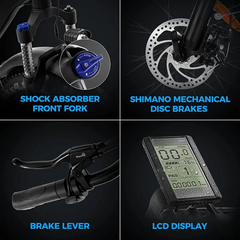 Outdoor electric bike with 48V / 15Ah lithium battery
