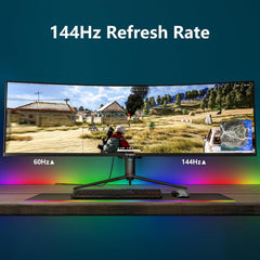 49" Curved Gaming Monitor, 144Hz, HDR400, USB-C