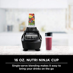1500W Blender & Processor, 72oz Pitcher, 64oz Bowl, 16oz To Go Cups, Black