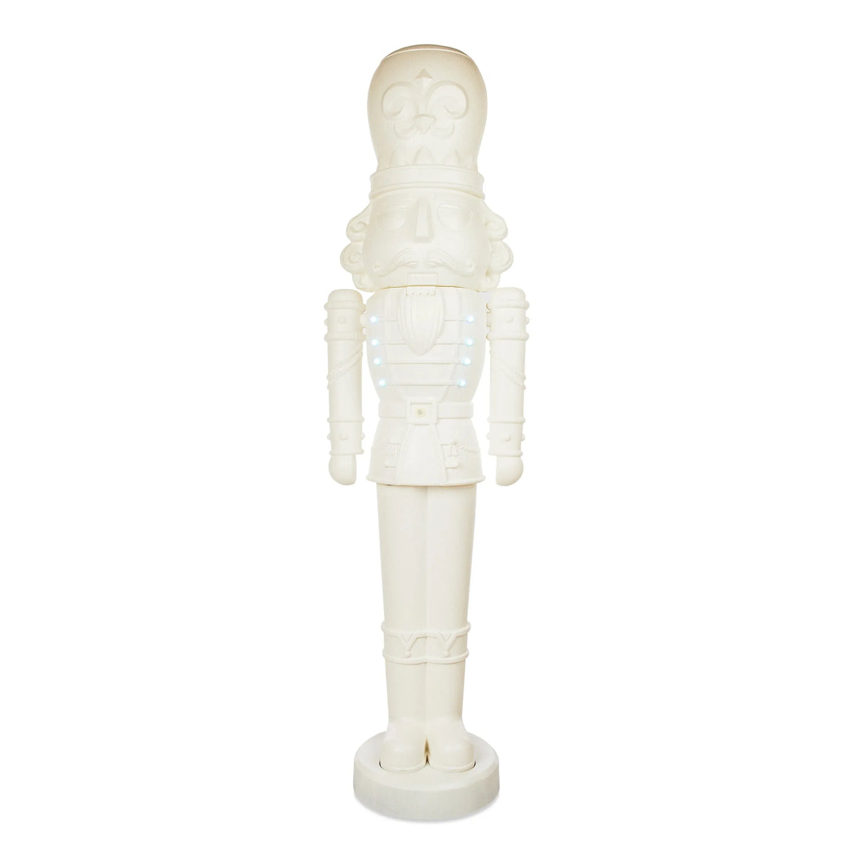 75-Inch Animated White Nutcracker Blow Mold